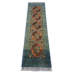 New Afghan Kazak Design Runner — 2'1" x 5'7"