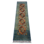 Afghan Kazak Runner — Late 20th Century | 2'1" x 5'7"