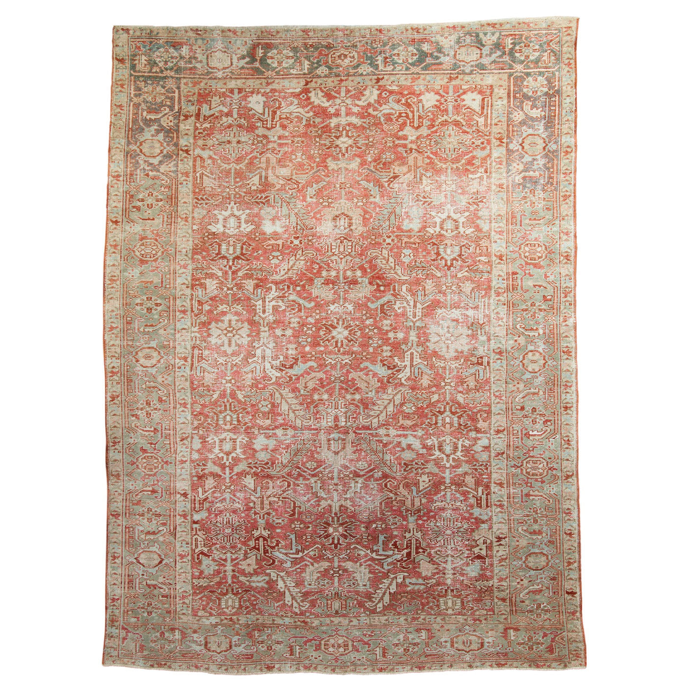 Vintage Persian Heriz Carpet — 1960s | 7'10" × 10'4"