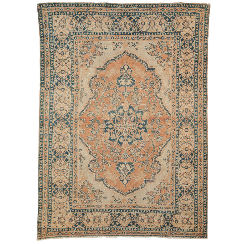 Vintage Persian Tabriz Area Rug — 1930s | 4'6" × 6'