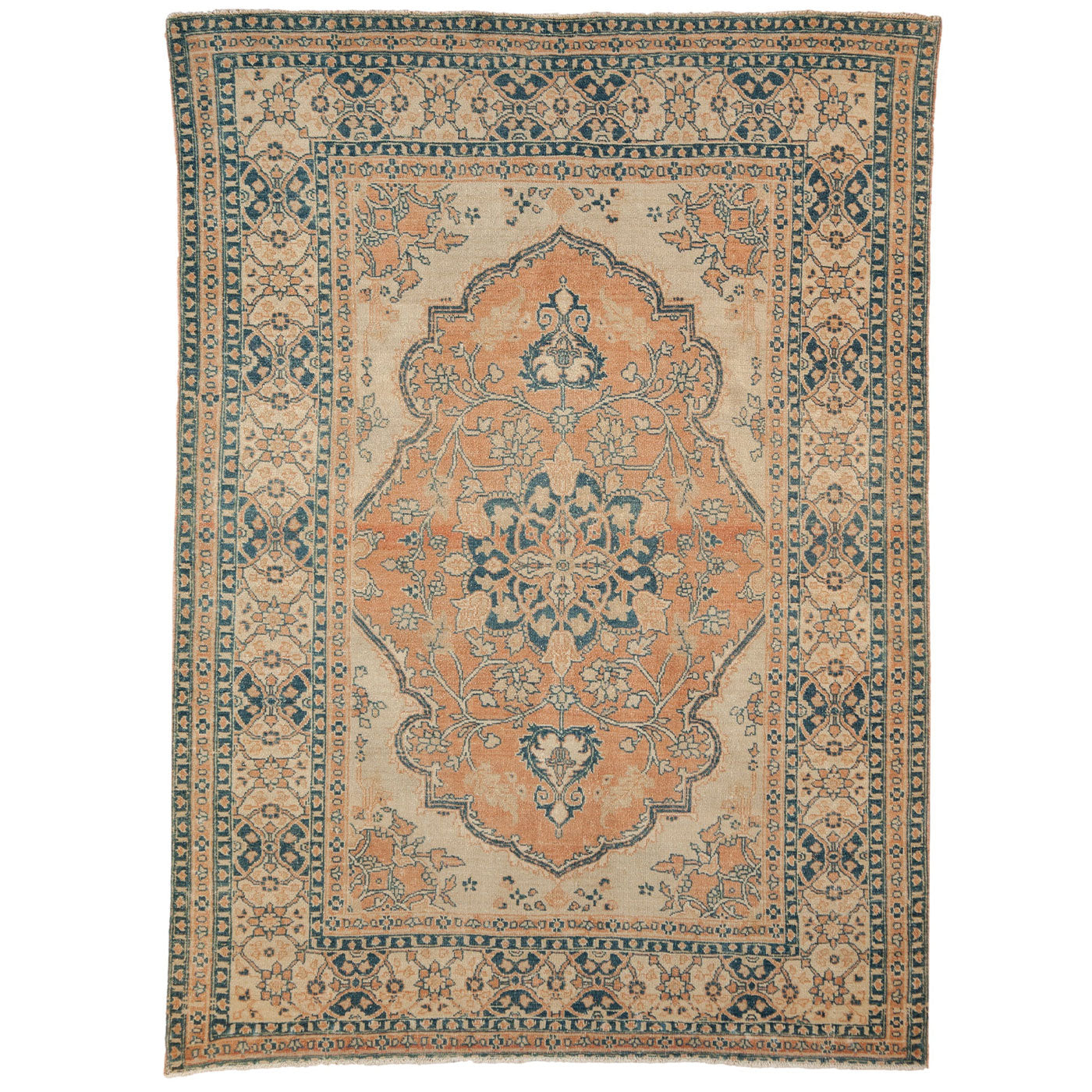 Vintage Persian Tabriz Area Rug — 1930s | 4'6" × 6'