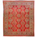 Antique Turkish Oushak Carpet — 1920s | 13'6" × 15'