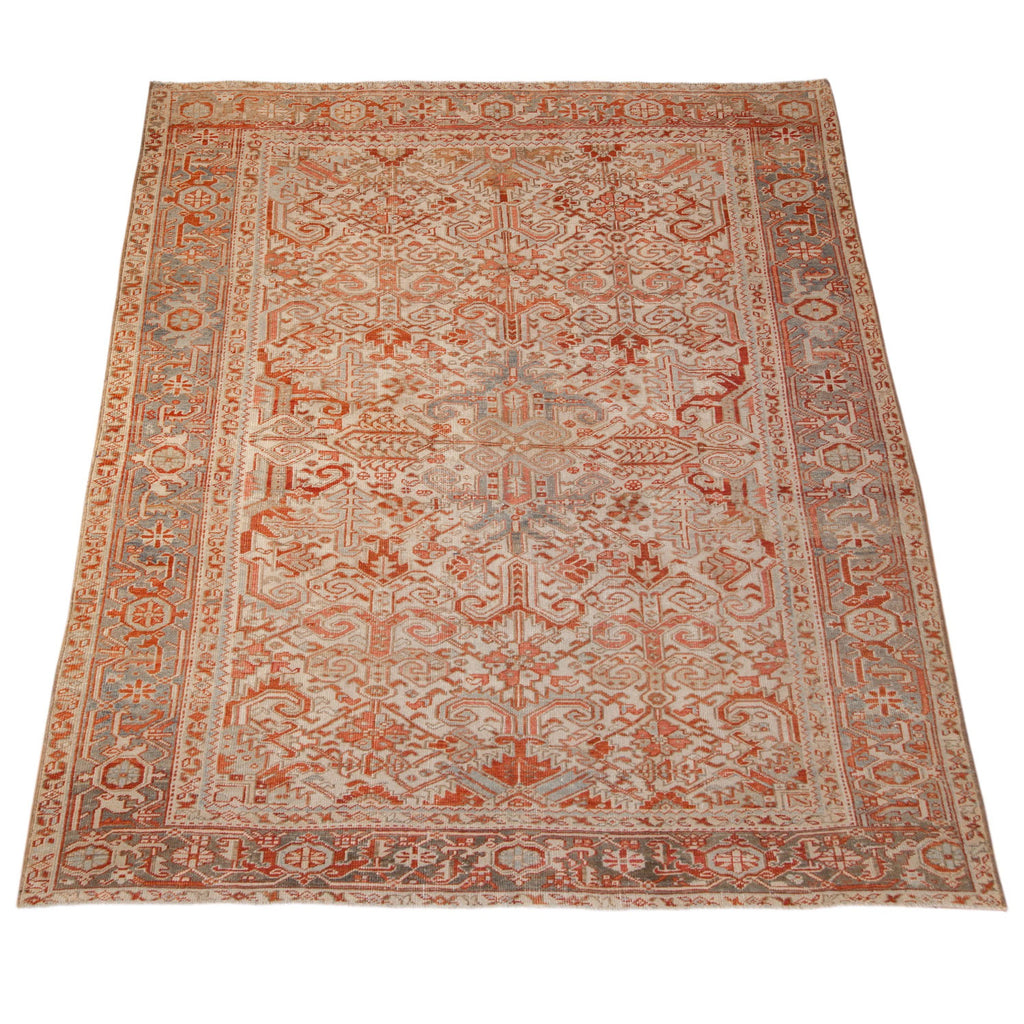 Vintage Persian Heriz Area Rug — 1950s | 7'11" × 9'6"