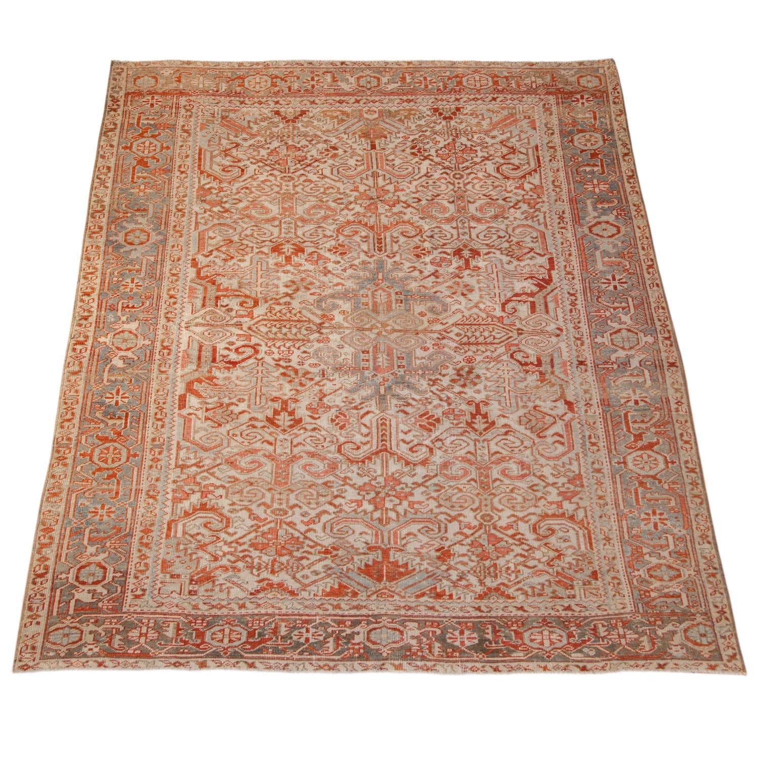 Vintage Persian Heriz Area Rug — 1950s | 7'11" × 9'6"