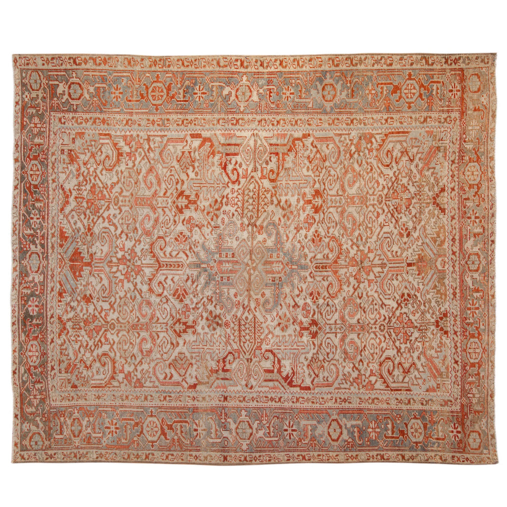 Vintage Persian Heriz Area Rug — 1950s | 7'11" × 9'6"