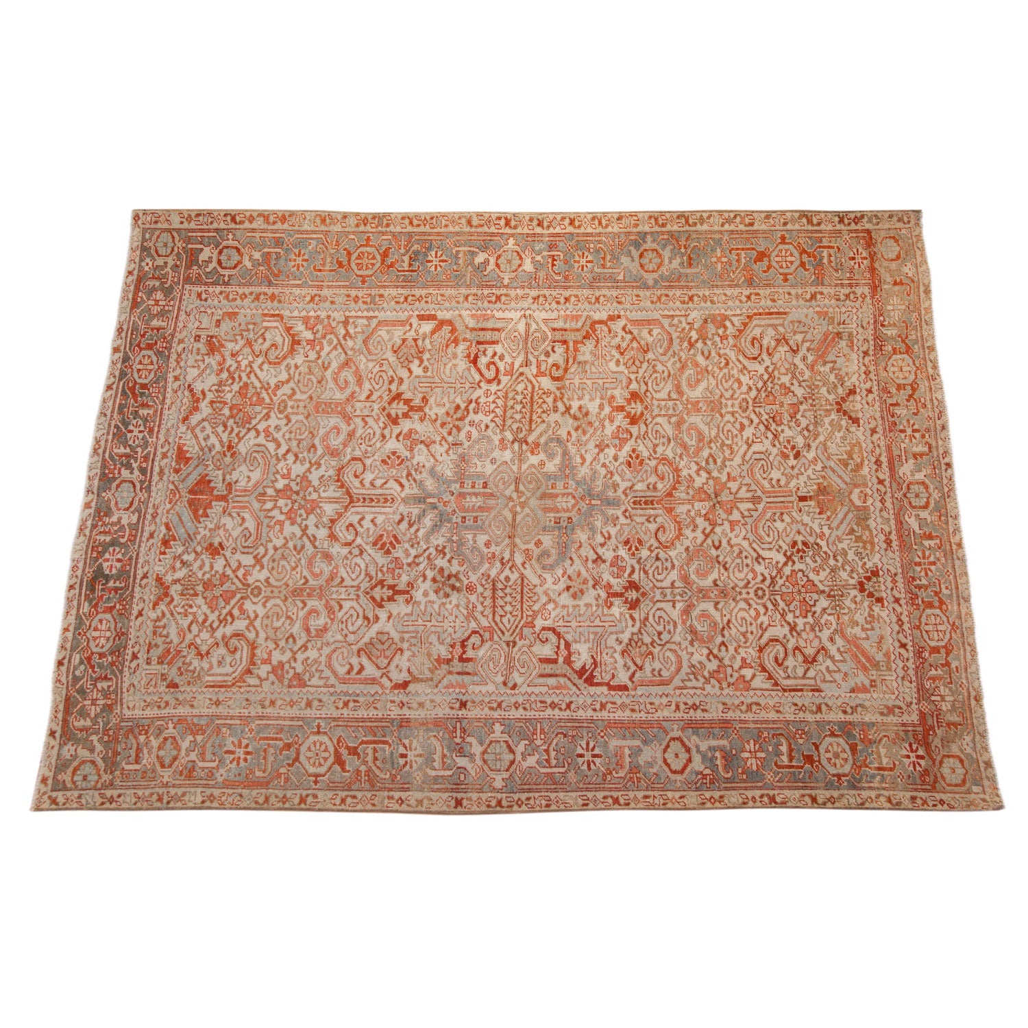 Vintage Persian Heriz Area Rug — 1950s | 7'11" × 9'6"