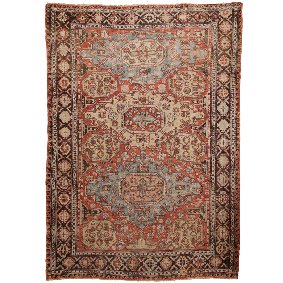 Antique Caucasian Soumac Rug — 1910s | 7'1" x 9'11"