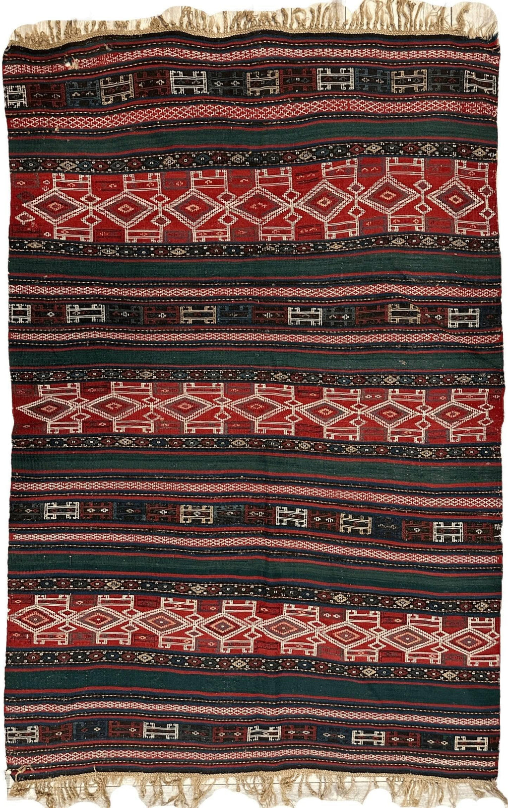 Antique Azerbaijani Verneh Rug — 1900s | 5'4" × 7'11"