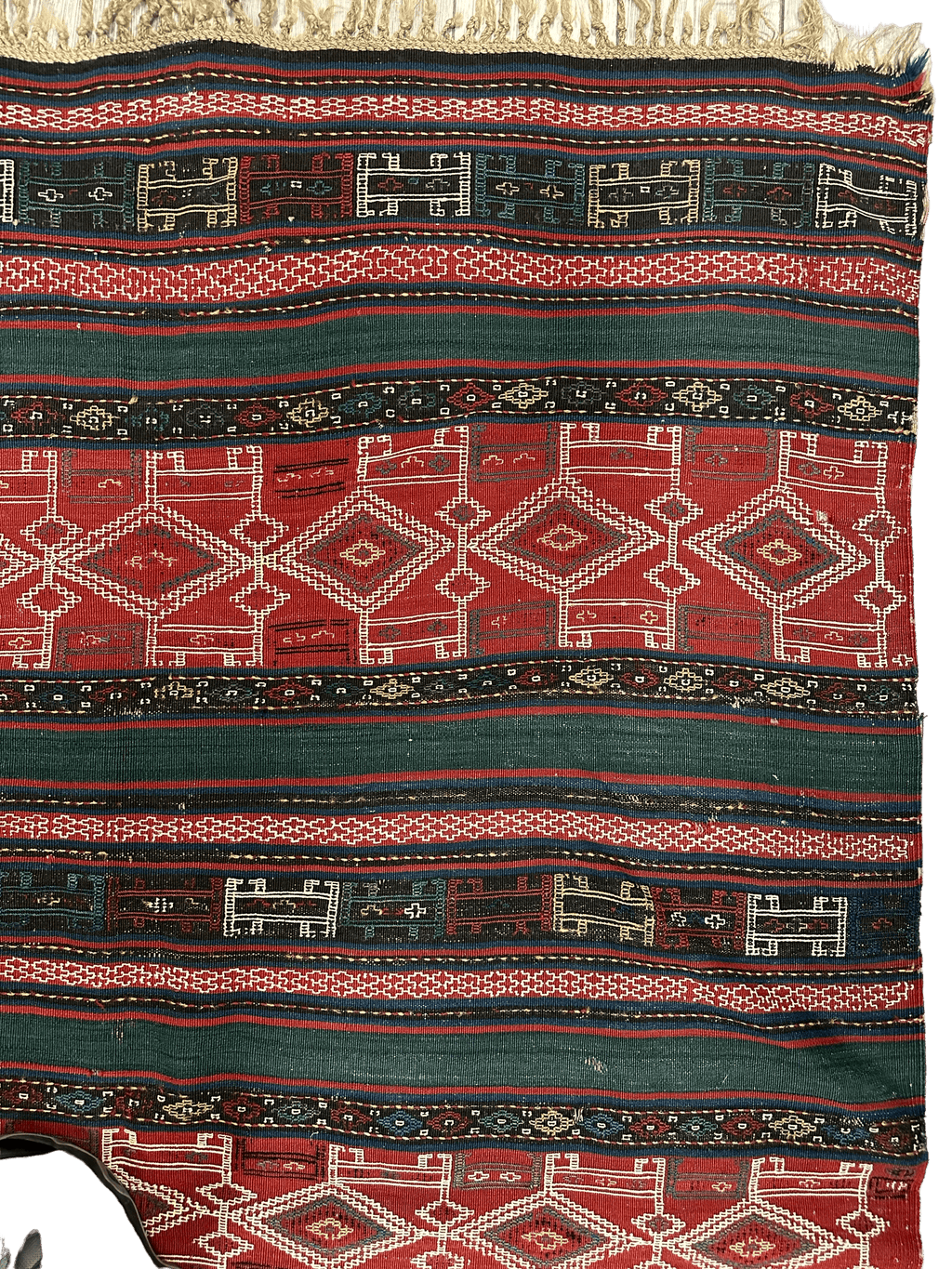 Antique Azerbaijani Verneh Rug — 1900s | 5'4" × 7'11"