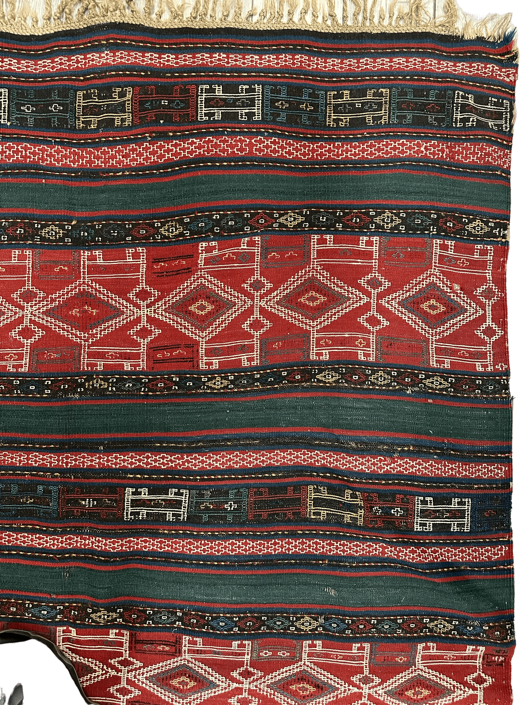 Antique Azerbaijani Verneh Rug — 1900s | 5'4" × 7'11"