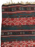 Antique Azerbaijani Verneh Rug — 1900s | 5'4" × 7'11"