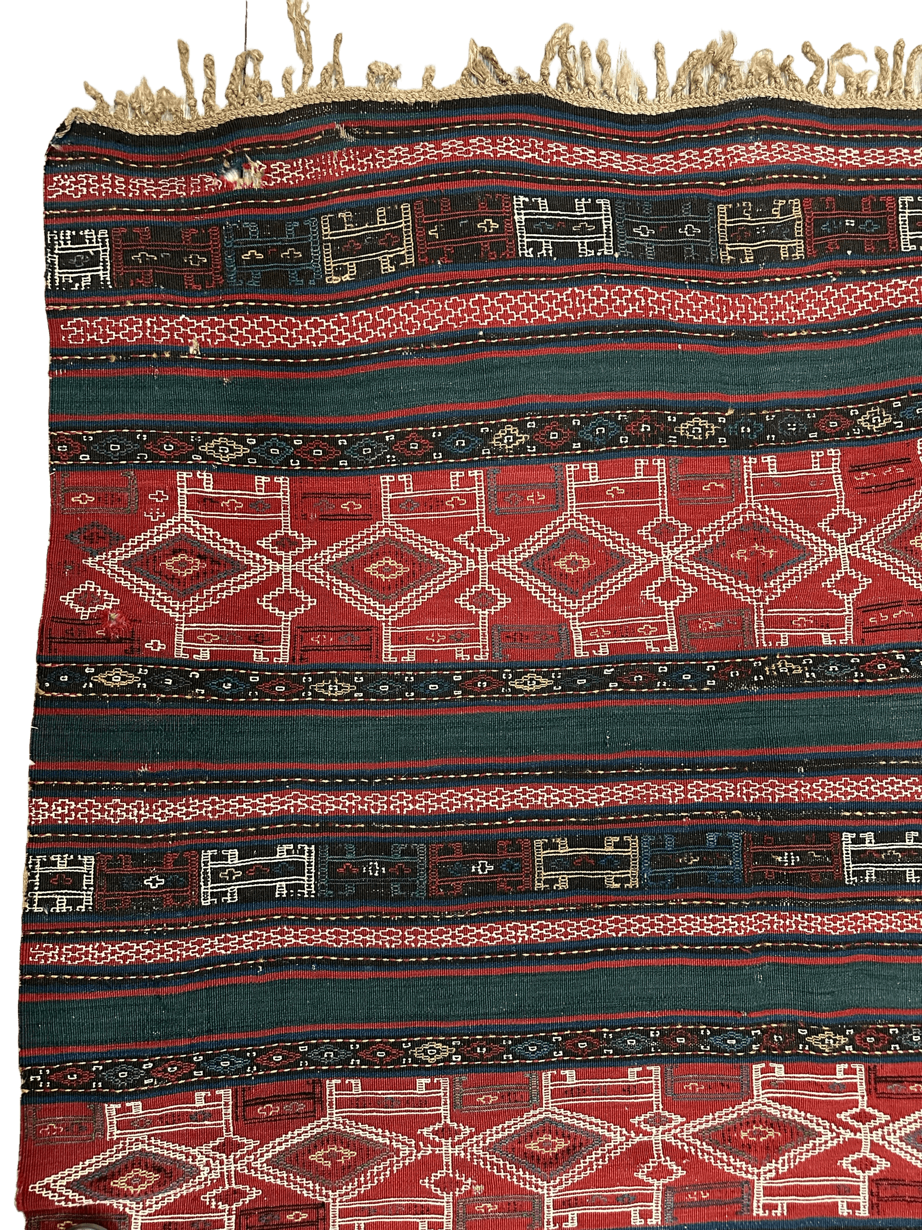 Antique Azerbaijani Verneh Rug — 1900s | 5'4" × 7'11"