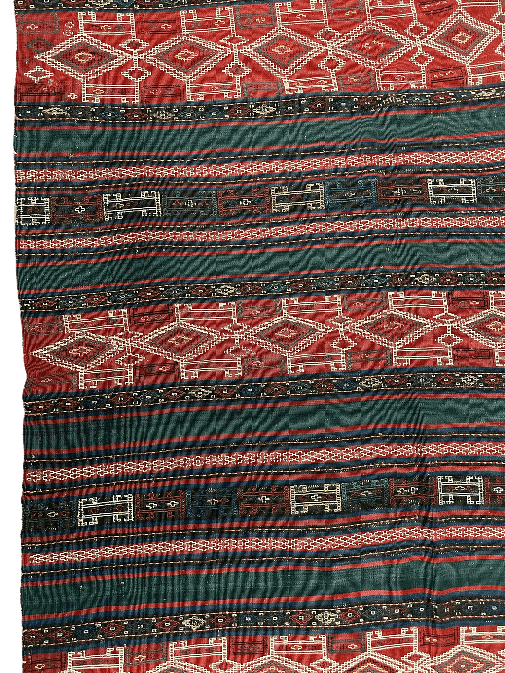 Antique Azerbaijani Verneh Rug — 1900s | 5'4" × 7'11"