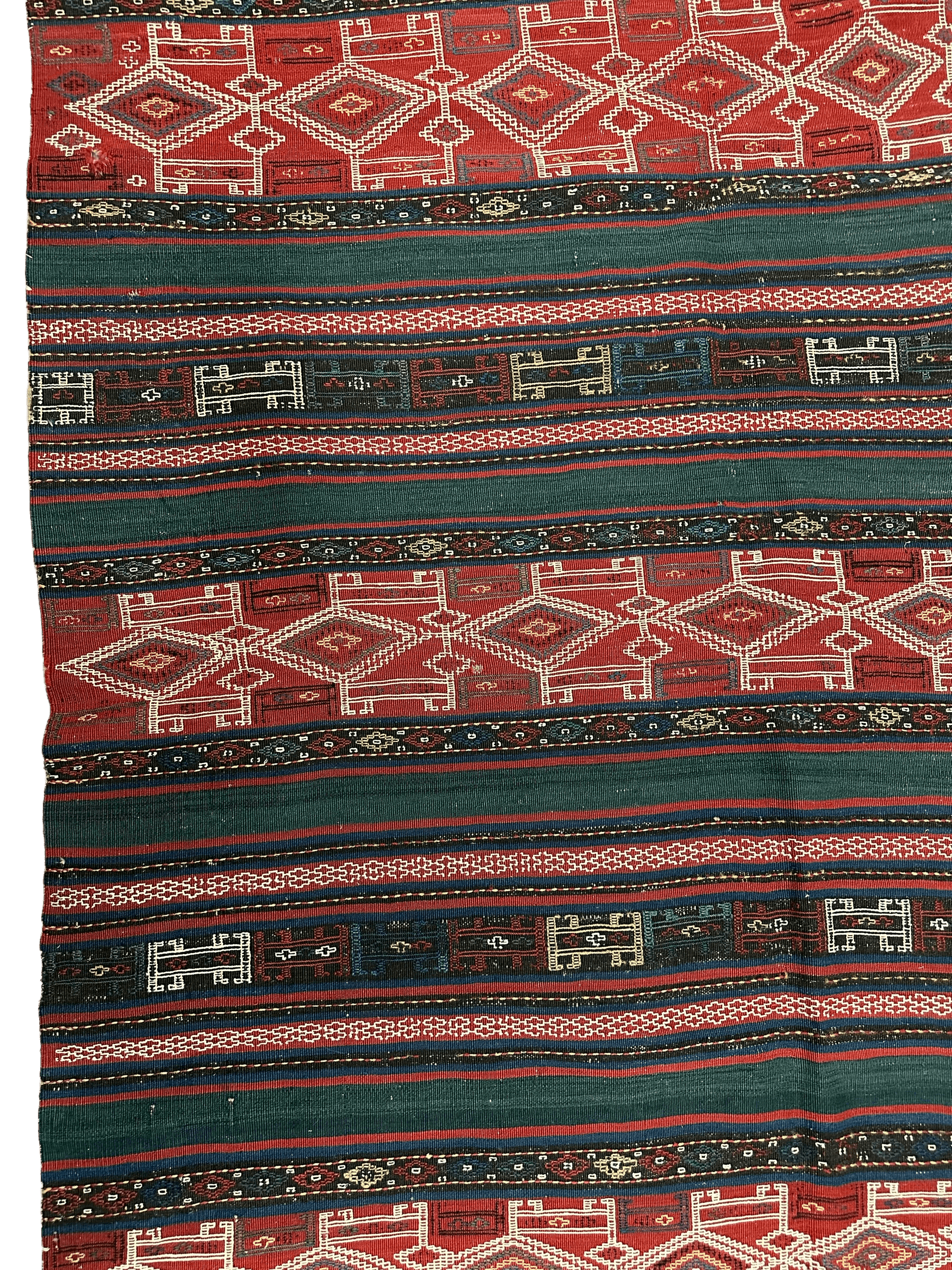 Antique Azerbaijani Verneh Rug — 1900s | 5'4" × 7'11"