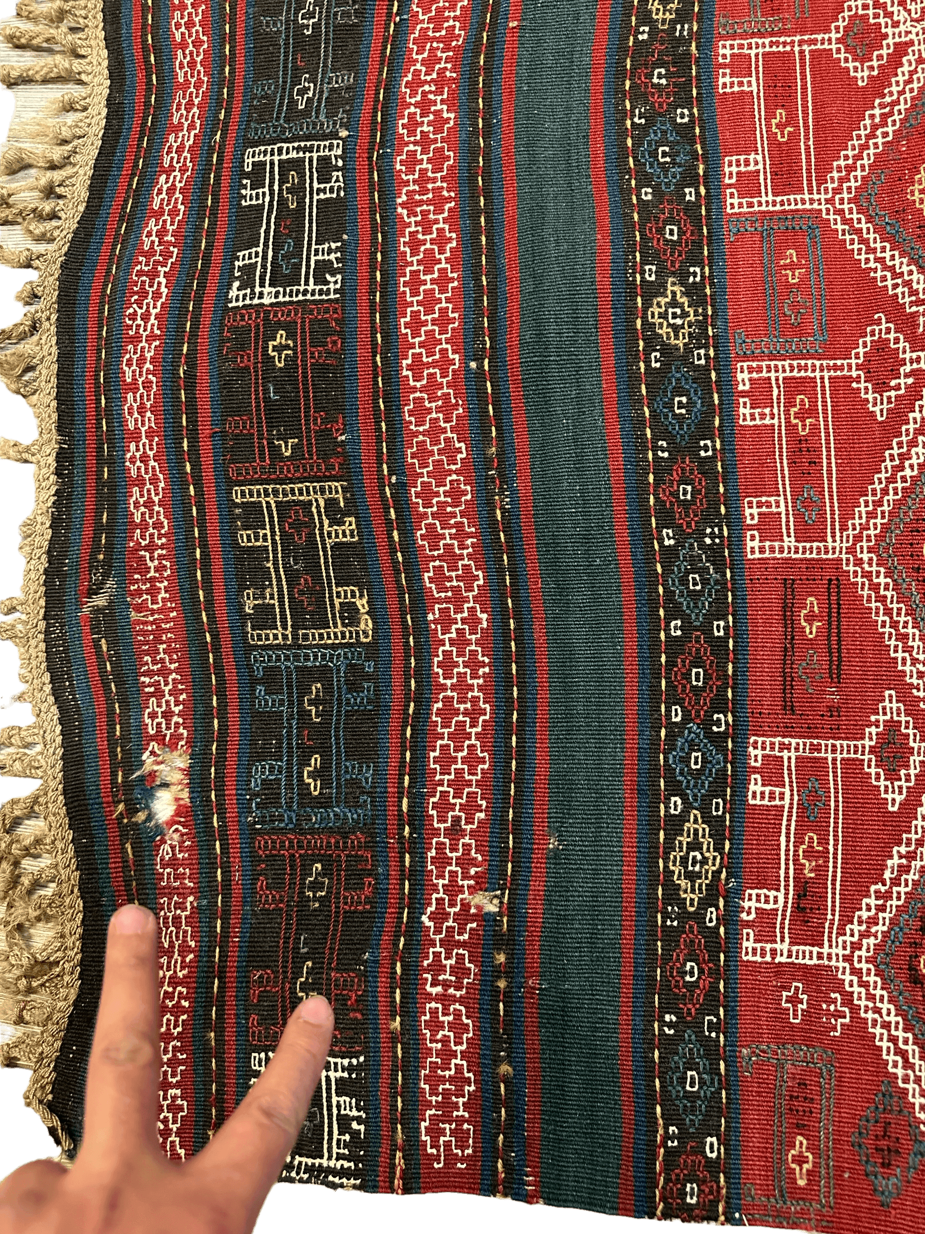Antique Azerbaijani Verneh Rug — 1900s | 5'4" × 7'11"