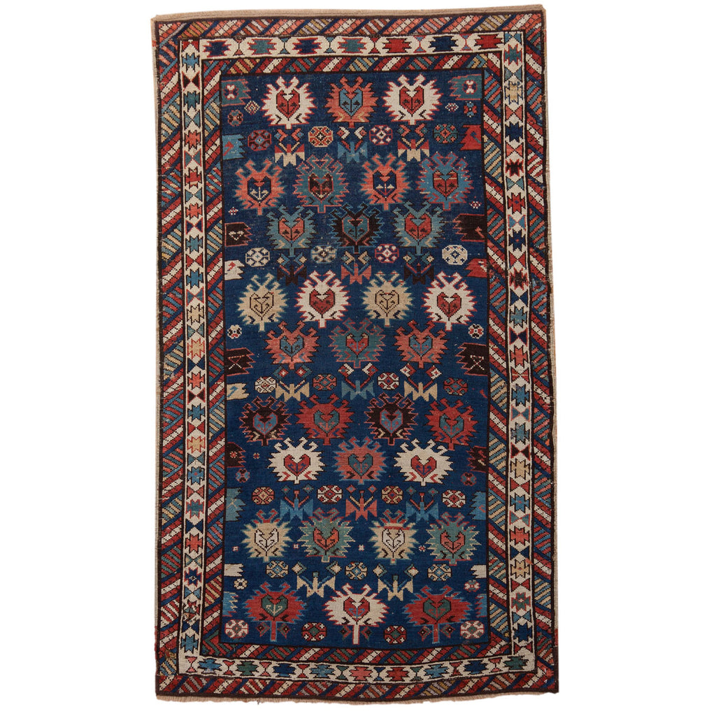 Antique Southern Kazak (Bordjalou) Rug — Circa 1895–1910 | 3'4" × 5'8"