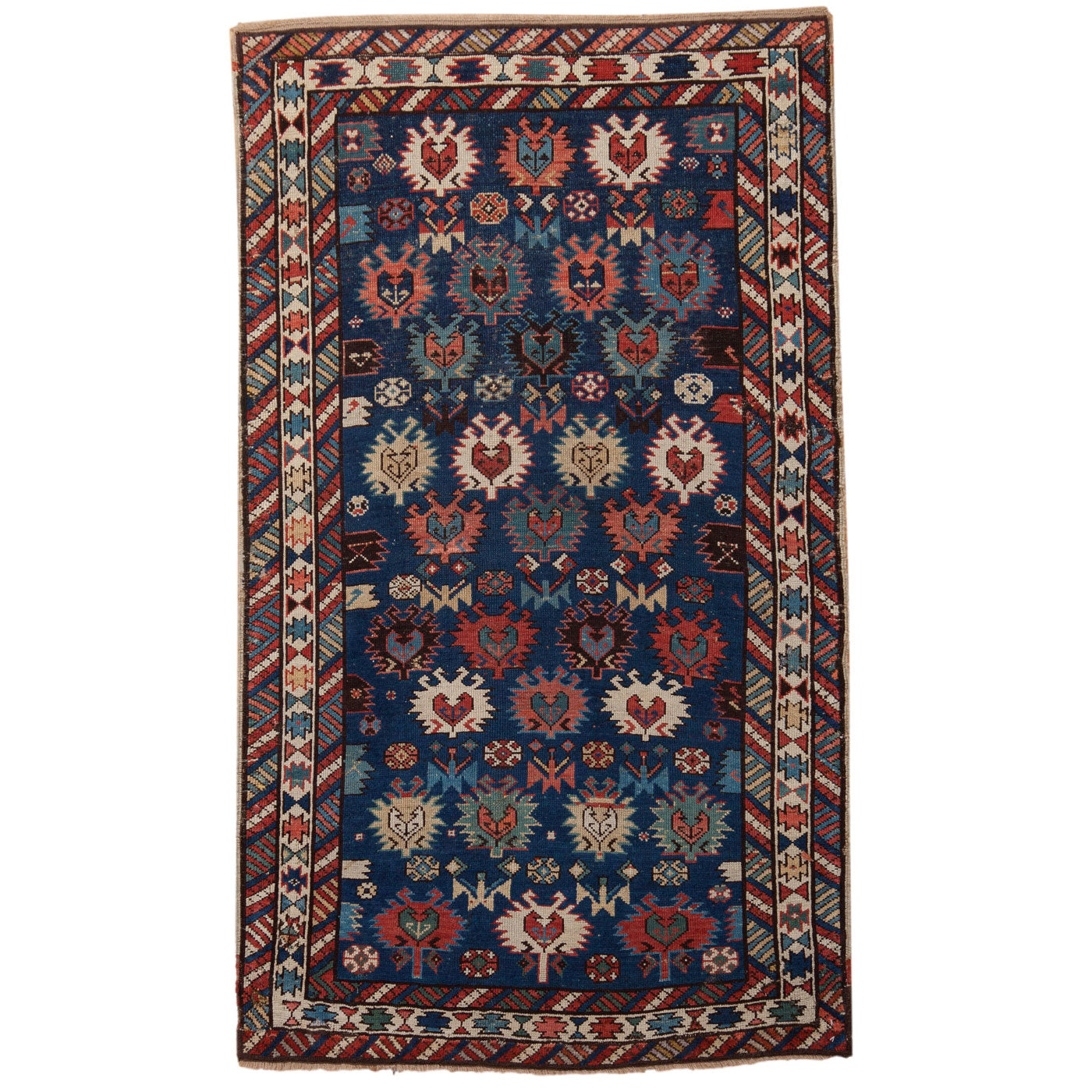 Antique Southern Kazak (Bordjalou) Rug — Circa 1895–1910 | 3'4" × 5'8"