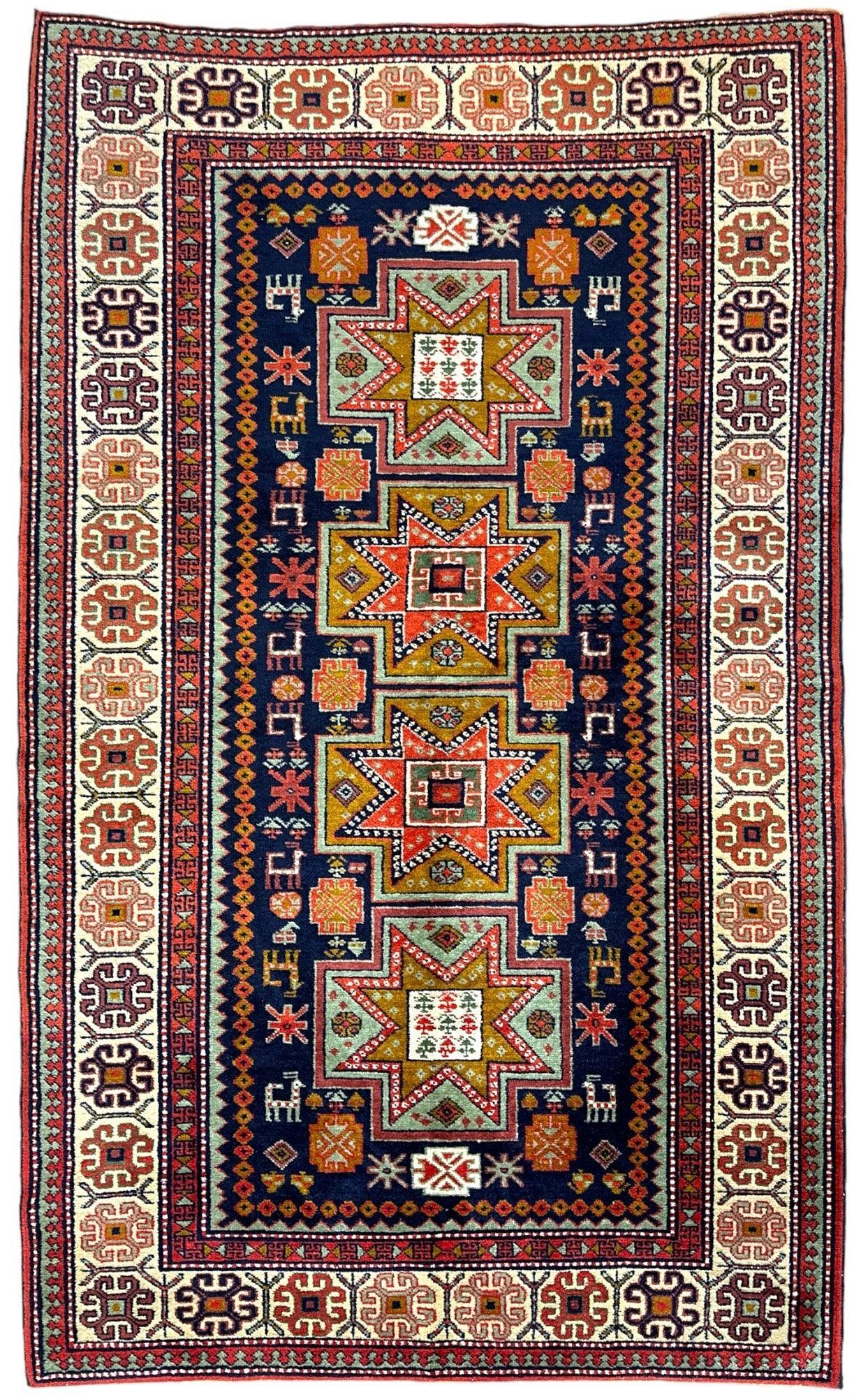 Vintage Armenian Karabakh Runner — 1960s | 4'2" × 7'1"