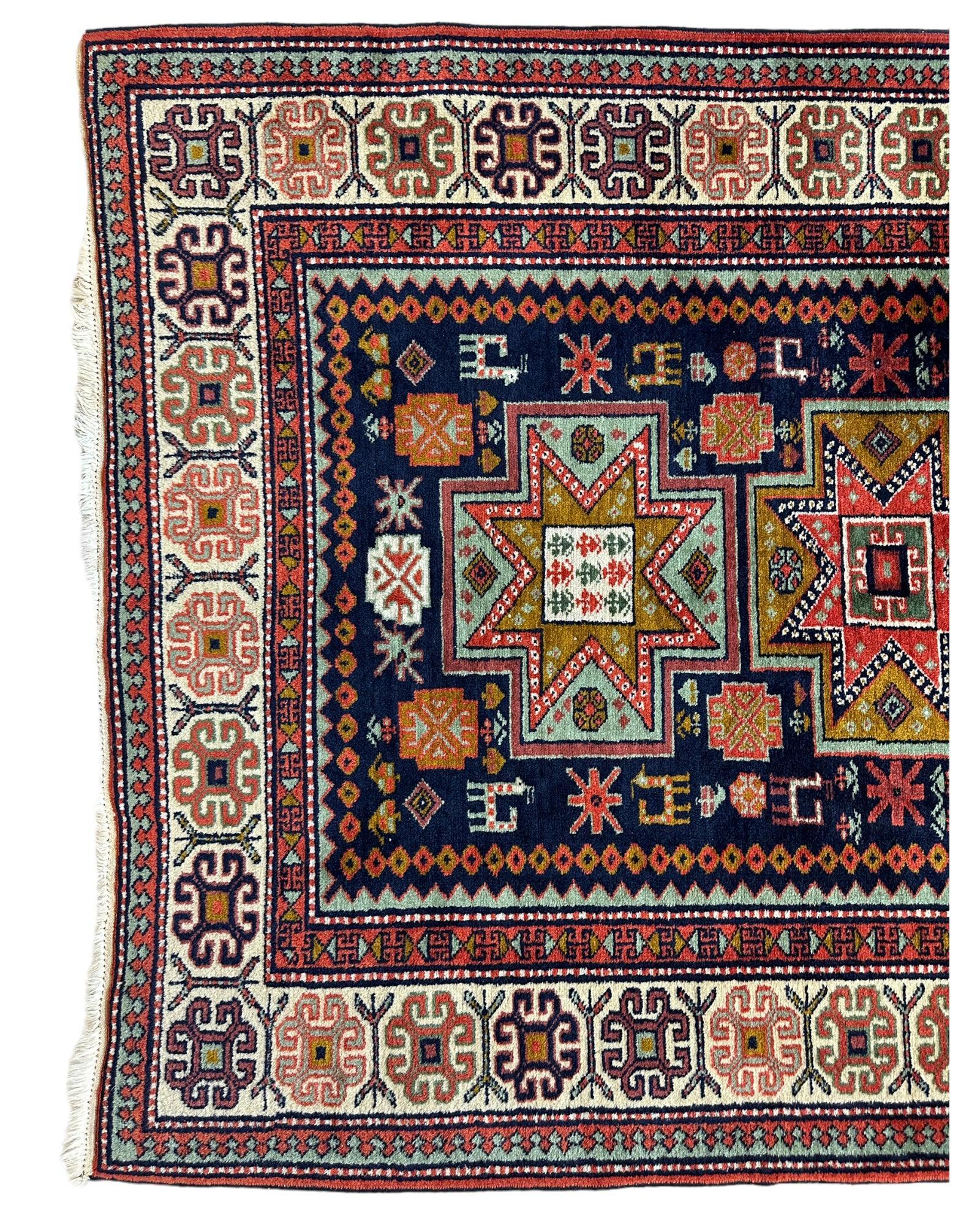 Vintage Armenian Karabakh Runner — 1960s | 4'2" × 7'1"