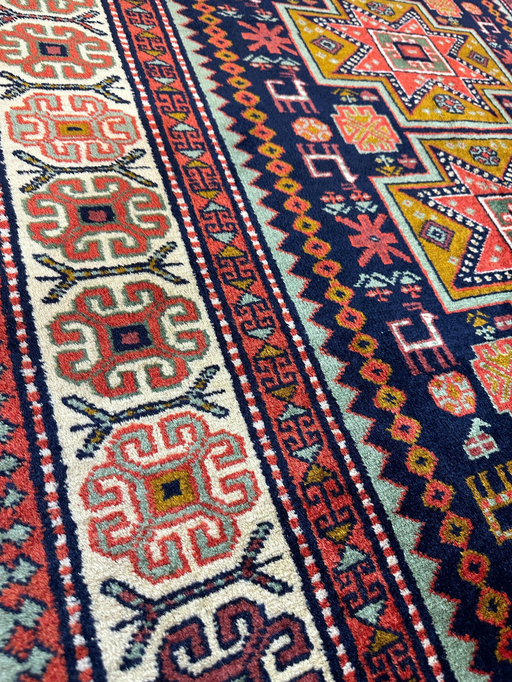 Vintage Armenian Karabakh Runner — 1960s | 4'2" × 7'1"