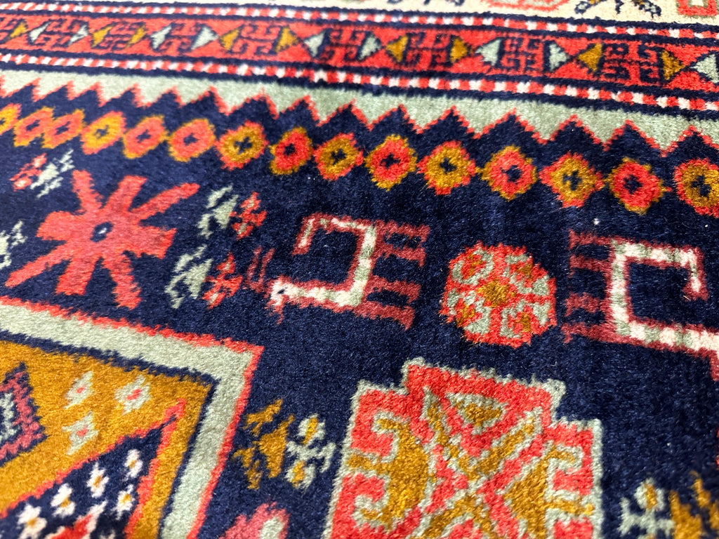 Vintage Armenian Karabakh Runner — 1960s | 4'2" × 7'1"