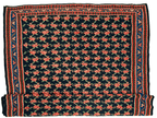 Vintage Persian Senneh Kilim — 1950s | 4'4" x 6'10"