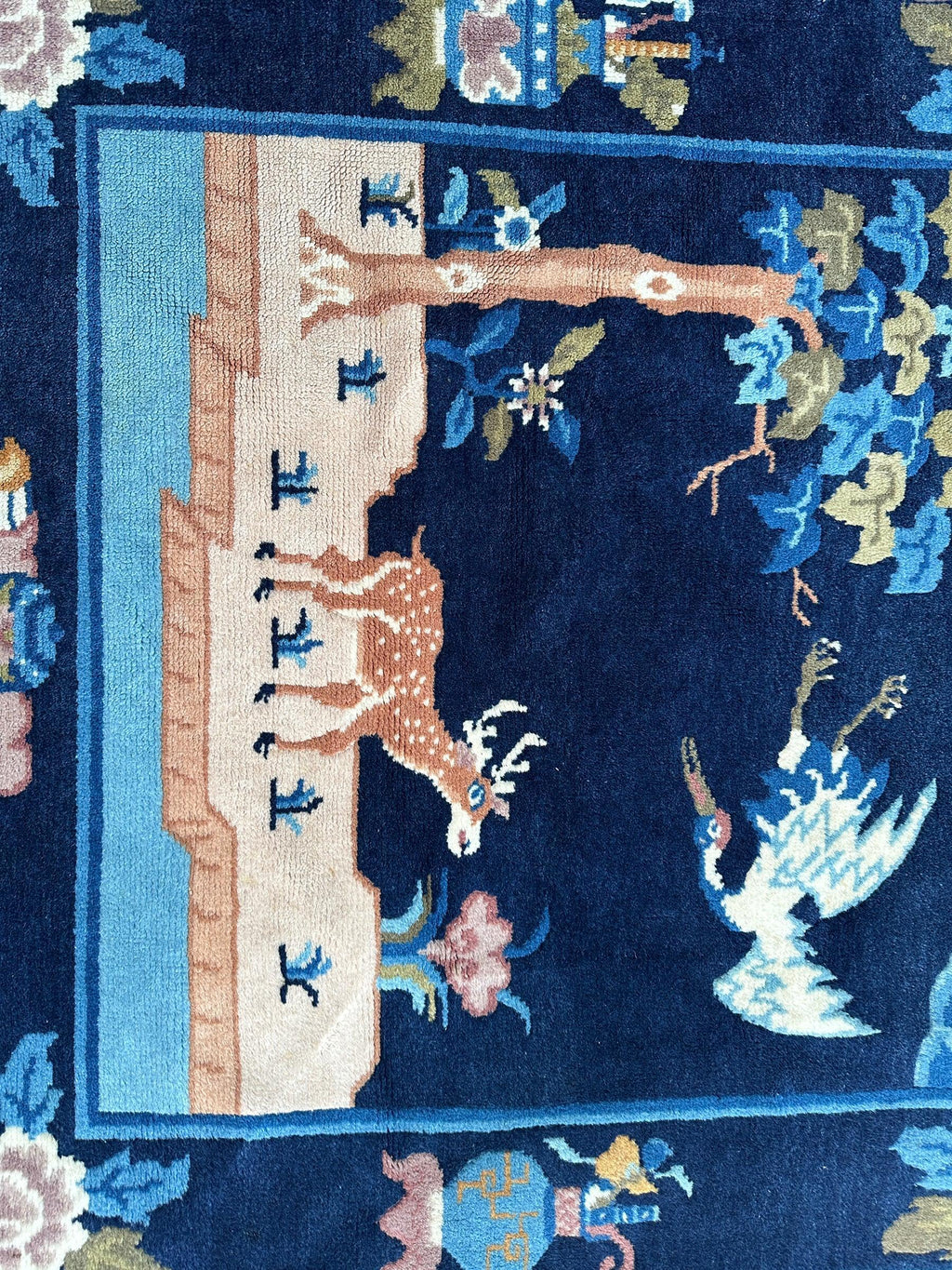 Vintage Tibetan Pictorial Area Rug — 1960s | 3' x 5'1"