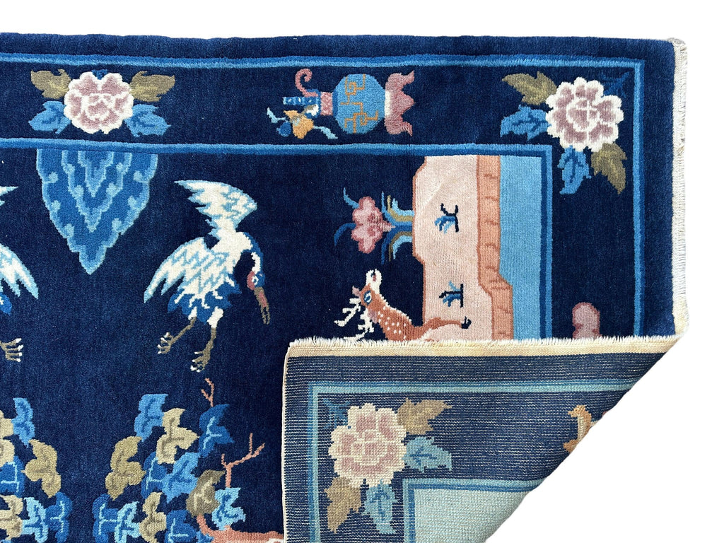 Vintage Tibetan Pictorial Area Rug — 1960s | 3' x 5'1"