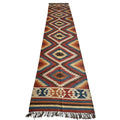 Vintage Afghan Kilim Runner — 2'8" x 12'4"