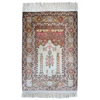 Vintage Turkish Kayseri Silk Rug — 1980s | 2'2" x 3'