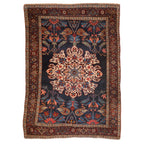 Antique Persian Kurdish Bijar Rug — 1920s | 4'6" x 6'1"